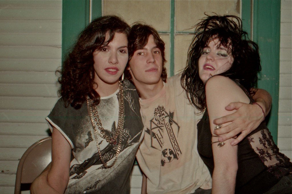 Female-punk-fans-on-the-outside-deck-of-Fitzgeralds-Suicidal-Tendencies-gig-Houston-TX-circa-1987-by-Ben-DeSoto